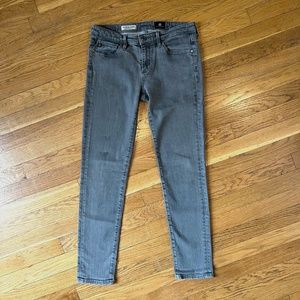 AG Stevie Ankle grey slim straight leg jean size 27R
